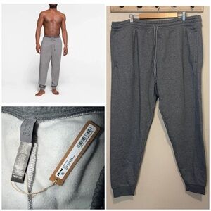 SKIMS Lounge Fleece Pant Dark Heather Grey